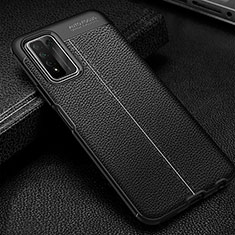 Soft Silicone Gel Leather Snap On Case Cover for Huawei Honor 10X Lite Black