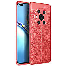 Soft Silicone Gel Leather Snap On Case Cover for Huawei Honor Magic3 5G Red