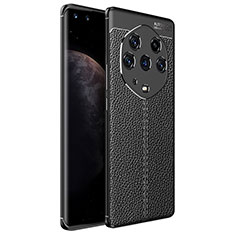 Soft Silicone Gel Leather Snap On Case Cover for Huawei Honor Magic3 Pro+ Plus 5G Black