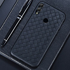 Soft Silicone Gel Leather Snap On Case Cover for Huawei Honor View 10 Lite Black