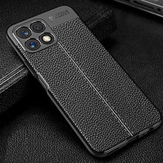 Soft Silicone Gel Leather Snap On Case Cover for Huawei Honor X30i Black