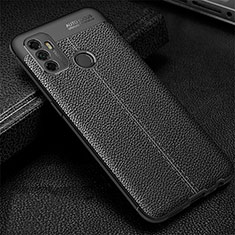 Soft Silicone Gel Leather Snap On Case Cover for Oppo A11s Black