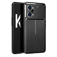 Soft Silicone Gel Leather Snap On Case Cover for Oppo K10 Pro 5G Black