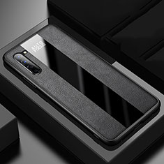 Soft Silicone Gel Leather Snap On Case Cover for Oppo Reno3 Black