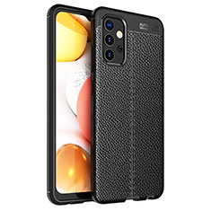 Soft Silicone Gel Leather Snap On Case Cover for Samsung Galaxy A32 5G Black