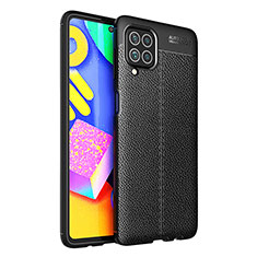 Soft Silicone Gel Leather Snap On Case Cover for Samsung Galaxy M62 4G Black