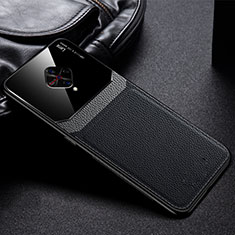 Soft Silicone Gel Leather Snap On Case Cover for Vivo S1 Pro Black