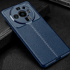 Soft Silicone Gel Leather Snap On Case Cover for Xiaomi Mi 12S Ultra 5G Blue