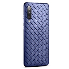 Soft Silicone Gel Leather Snap On Case Cover for Xiaomi Mi 9 Lite Blue