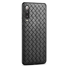 Soft Silicone Gel Leather Snap On Case Cover for Xiaomi Mi A3 Lite Black