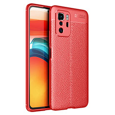 Soft Silicone Gel Leather Snap On Case Cover for Xiaomi Poco X3 GT 5G Red