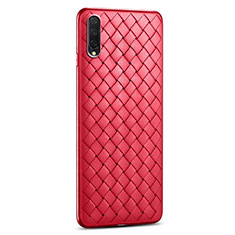 Soft Silicone Gel Leather Snap On Case Cover H01 for Xiaomi Mi A3 Red
