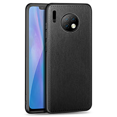 Soft Silicone Gel Leather Snap On Case Cover H03 for Huawei Mate 30 5G Black