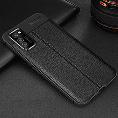 Soft Silicone Gel Leather Snap On Case Cover H05 for Huawei Honor V30 Pro 5G Black