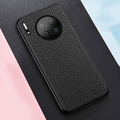 Soft Silicone Gel Leather Snap On Case Cover H05 for Huawei Mate 30 5G Black