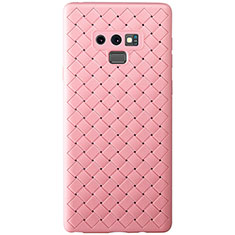 Soft Silicone Gel Leather Snap On Case Cover L01 for Samsung Galaxy Note 9 Rose Gold