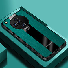 Soft Silicone Gel Leather Snap On Case Cover PB1 for Oppo Find X7 Ultra 5G Green