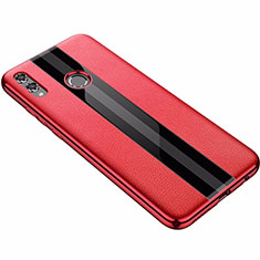 Soft Silicone Gel Leather Snap On Case Cover S01 for Huawei Honor 8X Red