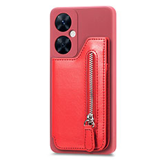 Soft Silicone Gel Leather Snap On Case Cover S01D for Huawei Nova 11i Red