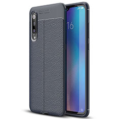 Soft Silicone Gel Leather Snap On Case Cover S02 for Xiaomi Mi A3 Lite Blue