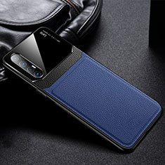 Soft Silicone Gel Leather Snap On Case Cover S05 for Oppo Find X2 Neo Blue