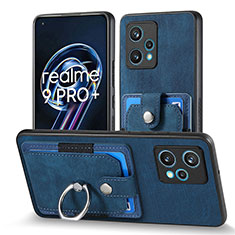 Soft Silicone Gel Leather Snap On Case Cover SD1 for Realme Narzo 50 Pro 5G Blue