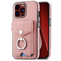 Soft Silicone Gel Leather Snap On Case Cover SD16 for Apple iPhone 14 Pro Max Pink
