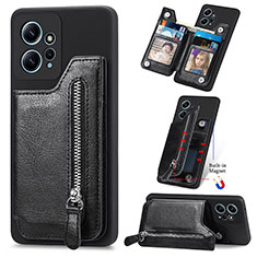 Soft Silicone Gel Leather Snap On Case Cover SD3 for Xiaomi Redmi Note 12 4G Black