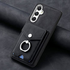 Soft Silicone Gel Leather Snap On Case Cover SD4 for Samsung Galaxy A13 5G Black