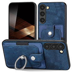 Soft Silicone Gel Leather Snap On Case Cover SD5 for Samsung Galaxy S24 5G Blue