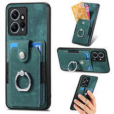 Soft Silicone Gel Leather Snap On Case Cover SD6 for Xiaomi Redmi Note 12 4G Green