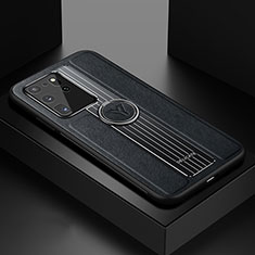 Soft Silicone Gel Leather Snap On Case Cover with Magnetic FL1 for Samsung Galaxy S20 Ultra 5G Black