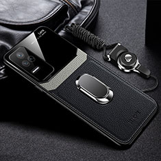 Soft Silicone Gel Leather Snap On Case Cover with Magnetic FL2 for Xiaomi Redmi K50 5G Black