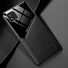 Soft Silicone Gel Leather Snap On Case Cover with Magnetic for Realme C20 Black