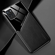 Soft Silicone Gel Leather Snap On Case Cover with Magnetic for Realme V11 5G Black