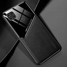 Soft Silicone Gel Leather Snap On Case Cover with Magnetic for Xiaomi POCO C31 Black
