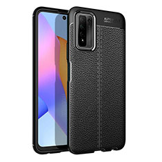 Soft Silicone Gel Leather Snap On Case Cover WL1 for Huawei Honor 10X Lite Black