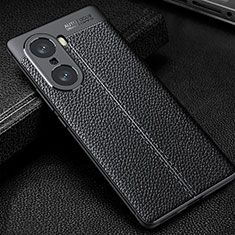 Soft Silicone Gel Leather Snap On Case Cover WL1 for Huawei Honor 60 5G Black