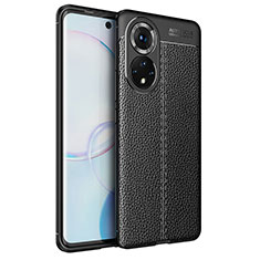 Soft Silicone Gel Leather Snap On Case Cover WL1 for Huawei Nova 9 Black