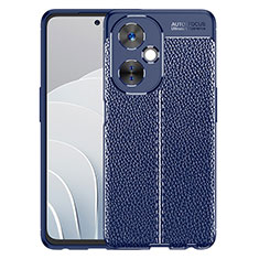 Soft Silicone Gel Leather Snap On Case Cover WL1 for OnePlus Nord N30 5G Blue