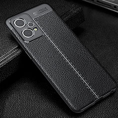 Soft Silicone Gel Leather Snap On Case Cover WL1 for Realme 9 4G Black