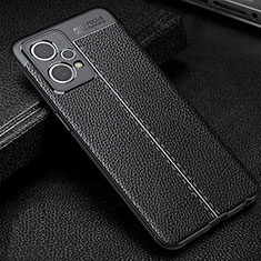 Soft Silicone Gel Leather Snap On Case Cover WL1 for Realme 9 Pro+ Plus 5G Black