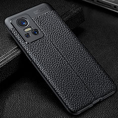 Soft Silicone Gel Leather Snap On Case Cover WL1 for Realme GT Neo3 5G Black