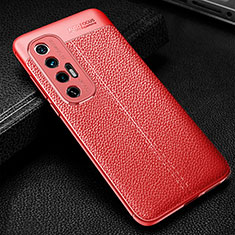 Soft Silicone Gel Leather Snap On Case Cover WL1 for Xiaomi Mi 10S 5G Red