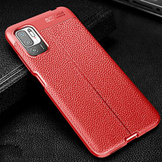 Soft Silicone Gel Leather Snap On Case Cover WL1 for Xiaomi POCO M3 Pro 5G Red