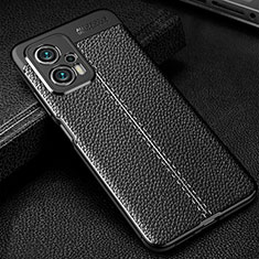 Soft Silicone Gel Leather Snap On Case Cover WL1 for Xiaomi Poco X4 GT 5G Black