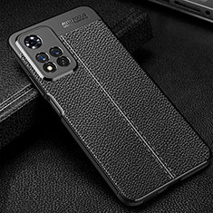 Soft Silicone Gel Leather Snap On Case Cover WL1 for Xiaomi Redmi Note 11 Pro+ Plus 5G Black