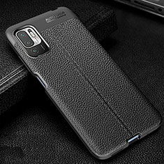 Soft Silicone Gel Leather Snap On Case Cover WL1 for Xiaomi Redmi Note 11 SE 5G Black