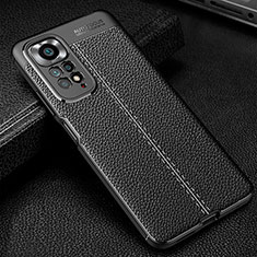 Soft Silicone Gel Leather Snap On Case Cover WL1 for Xiaomi Redmi Note 11S 4G Black