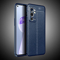 Soft Silicone Gel Leather Snap On Case Cover WL2 for OnePlus 9RT 5G Blue